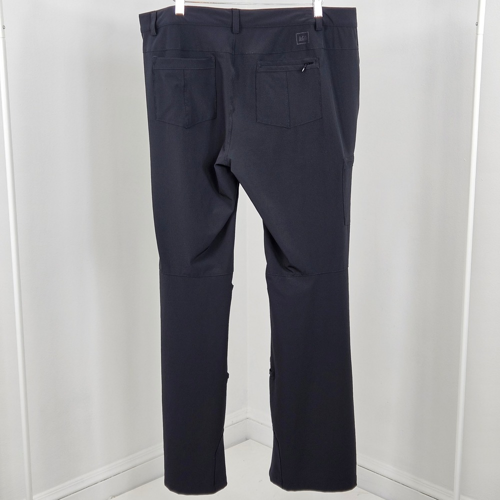 REI Sahara Path Cargo Pant Womens 14 Dark Gray Charcoal Roll Tab Hiking Outdoor - Picture 2 of 16